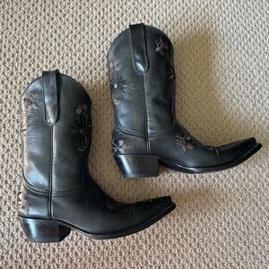 Women’s Old Gringo Yippee Ki Yay Black Floral Heeled Boots